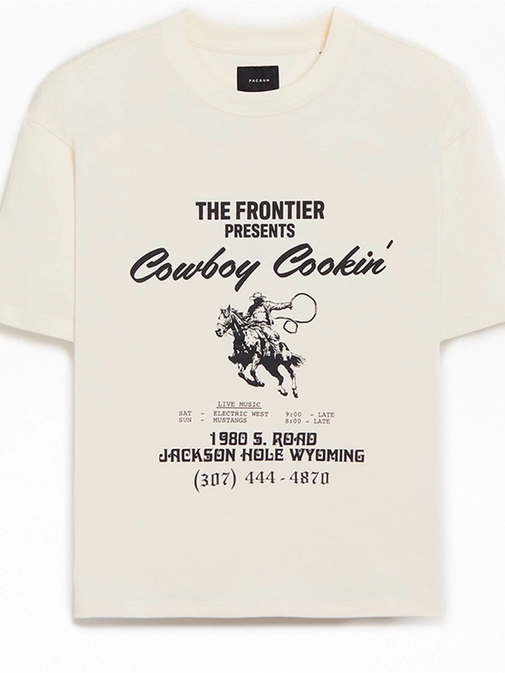 PacSun Cream Cowboy Cookin' Graphic Tee